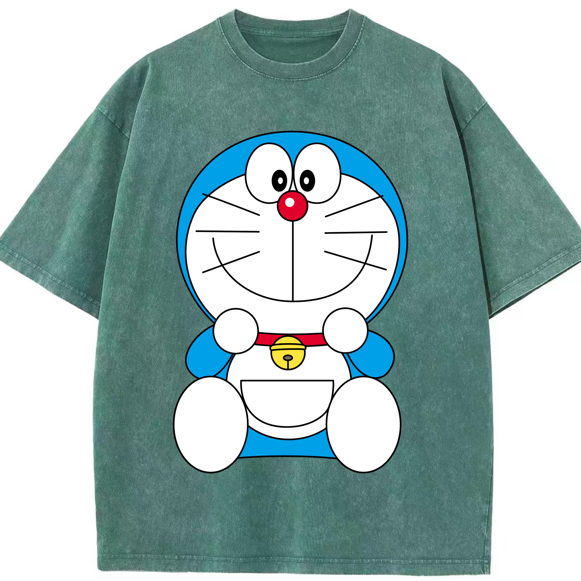 （画像用） ドラえもん Doraemon 綿100% ヴィンテージ風 半袖Tシャツ（フロントプリント）